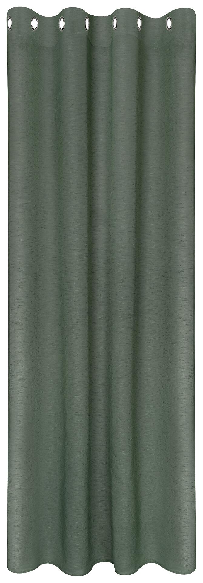 happy home Ösenvorhang Freiburg dunkelsalbei B/L: ca. 140x235 cm