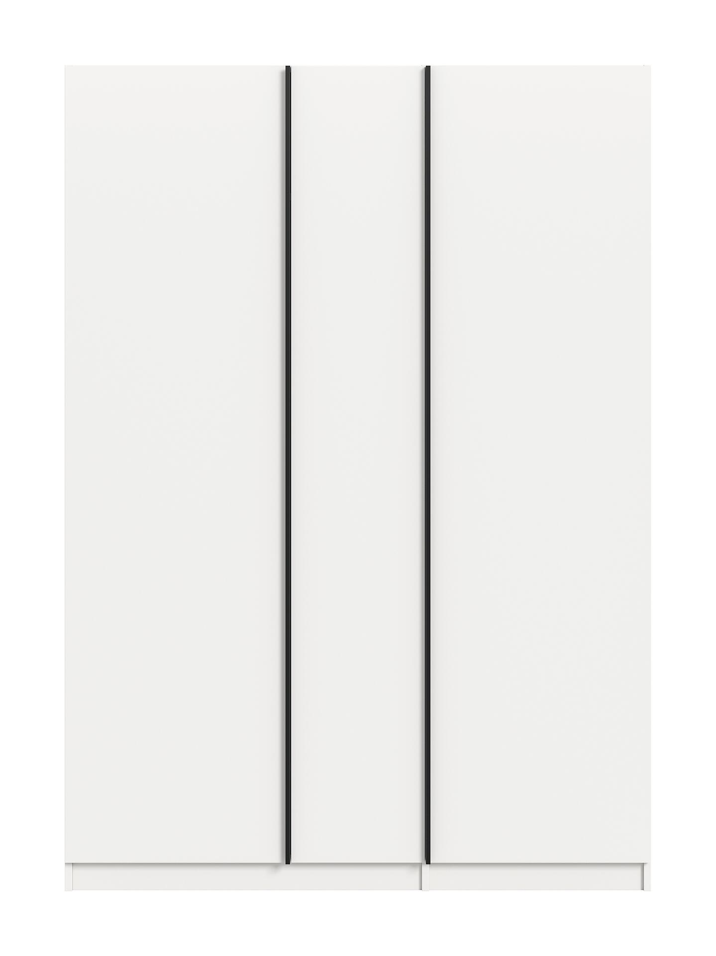 Kleiderschrank OAKLAND weiß B/H/T: ca. 130x183x53 cm