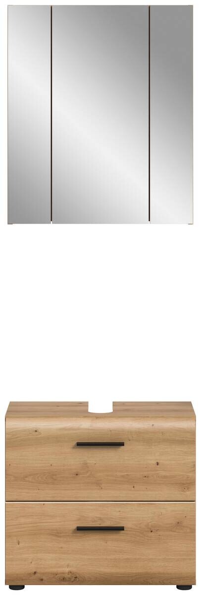 Badezimmer-Set Ice Artisan Oak Nachbildung B/H/T: ca. 60x185x30 cm