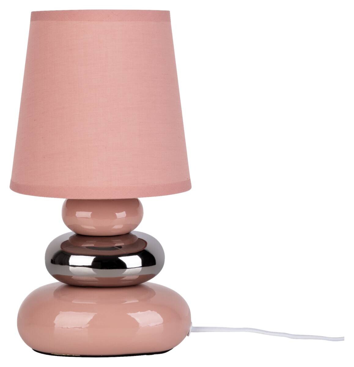 Näve Leuchten Tischleuchte 3045332 lachs rosé Keramik B/H/T: ca. 16x31x16 cm E14 1 Brennstellen