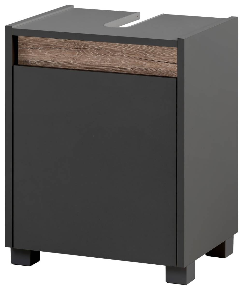 Waschbeckenunterschrank Cosmo anthrazit B/H/T: ca. 41,8x54,6x33 cm