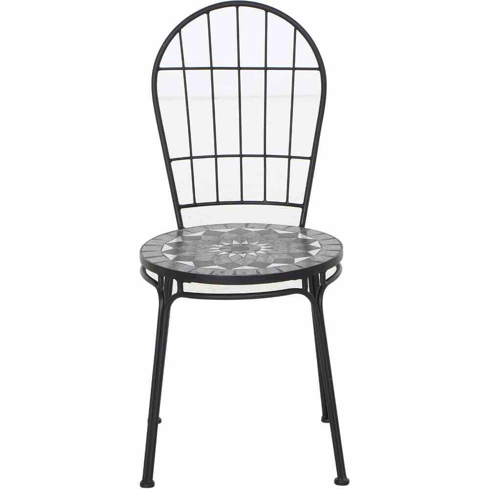 Gardamo Stapelstuhl COMO schwarz Stahl