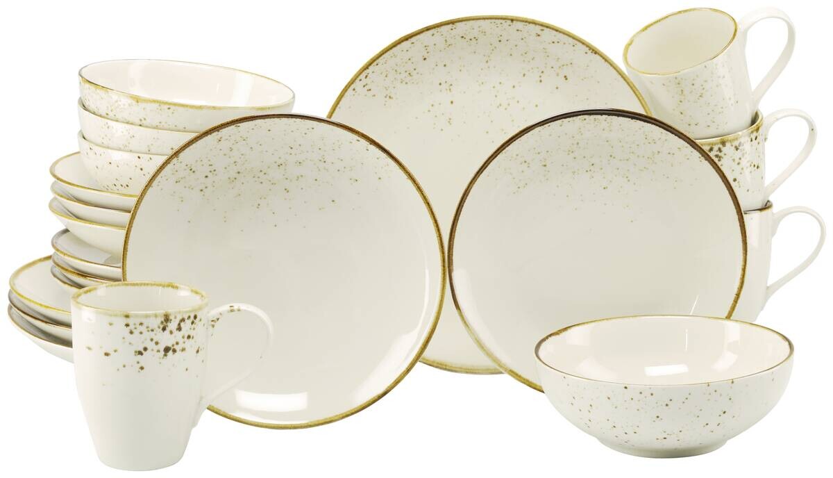 Kombiservice creme Steinzeug 20 tlg.