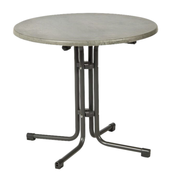 Acamp Gartentisch Piazza anthrazit Stahl H/D: ca. 72x80 cm