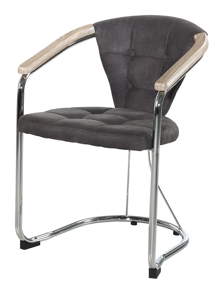 Armlehnstuhl  grau Vintage B/H/T: ca. 60x80x62 cm