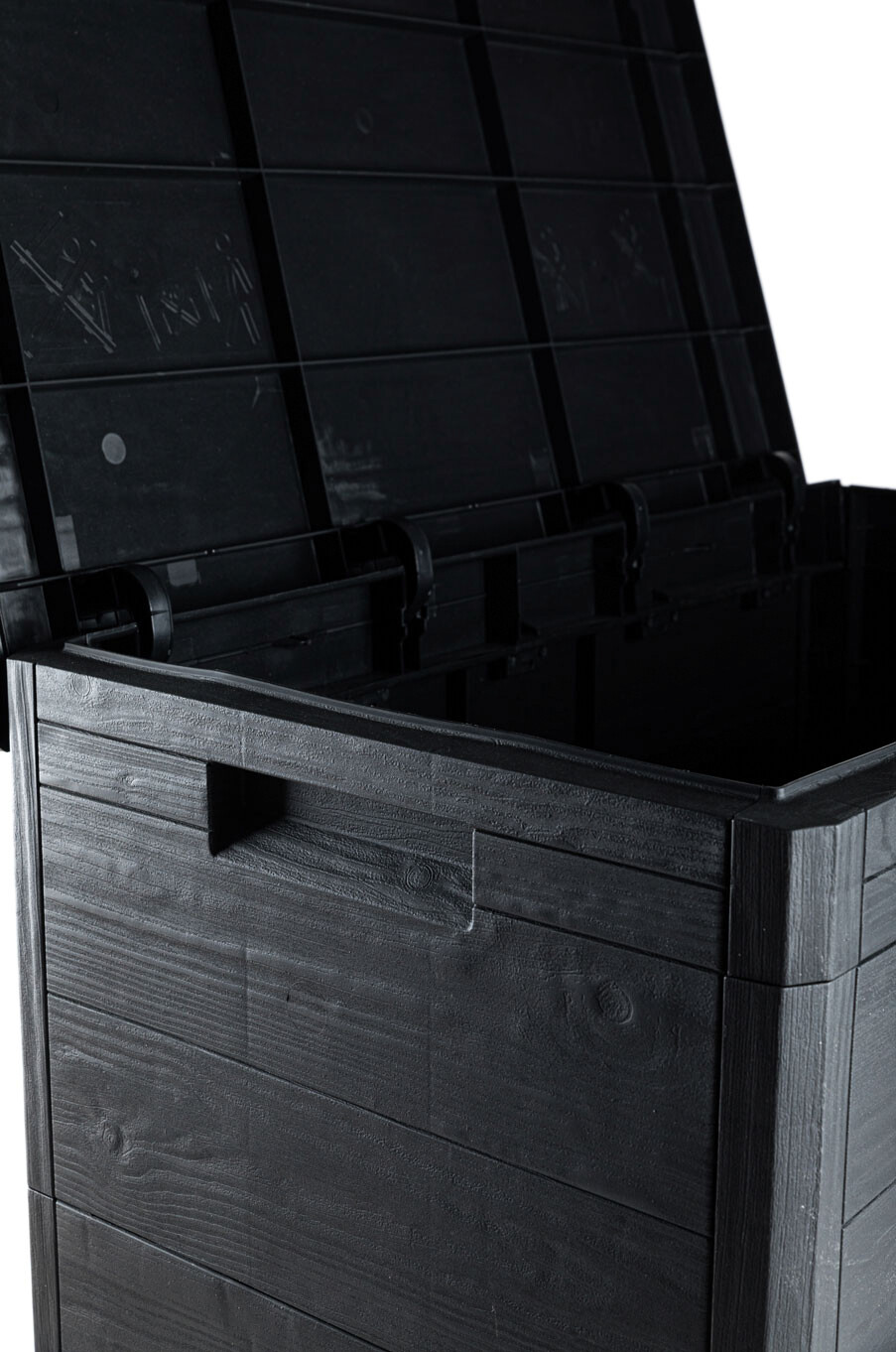 Toomax Aufbewahrungsbox Woodys anthrazit Kunststoff B/H/L: ca. 52,7x44,5x77,5 cm