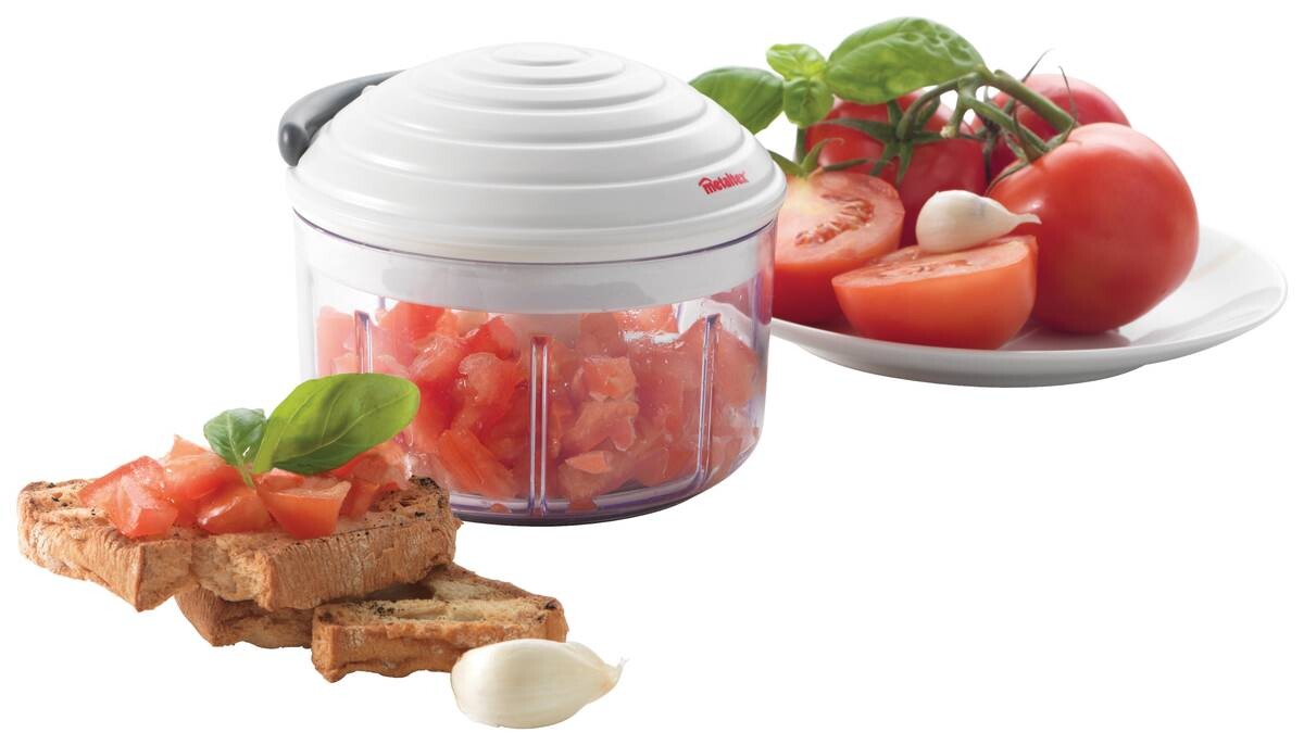 Metaltex Zerkleinerer weiß transparent Kunststoff B/H/T: ca. 13,8x11,4x13,3 cm