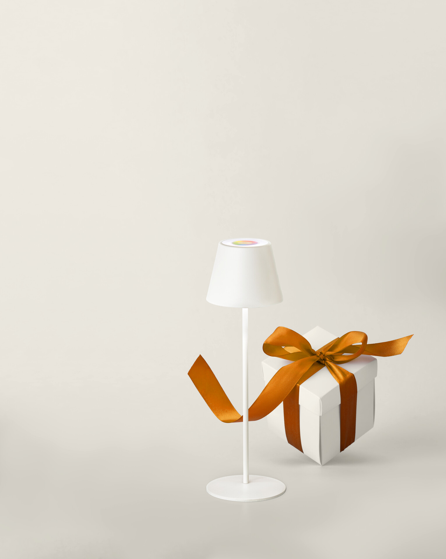 easy! by FHL Tischleuchte 850211 Cosenza weiß Metall H/D: ca. 38x12 cm 1 Brennstellen