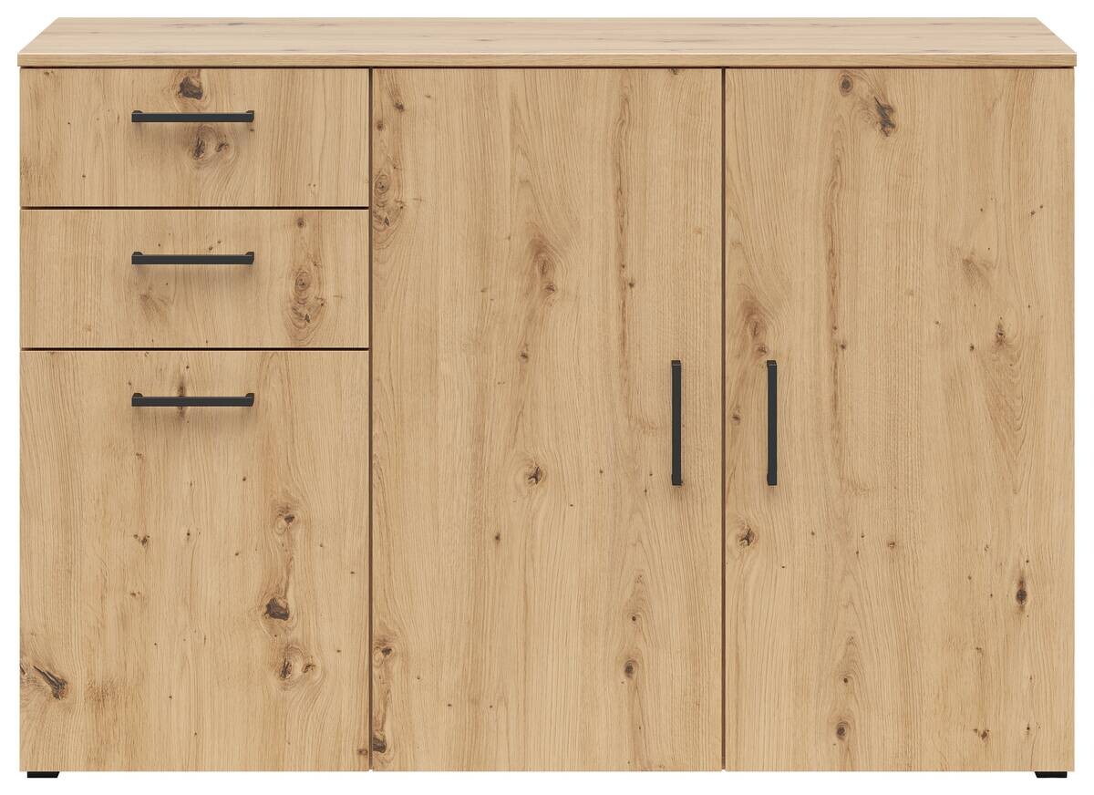 Kommode Multi-Stauraum Typ 28 Eiche Artisan Nachbildung B/H/T: ca. 120x83x40 cm