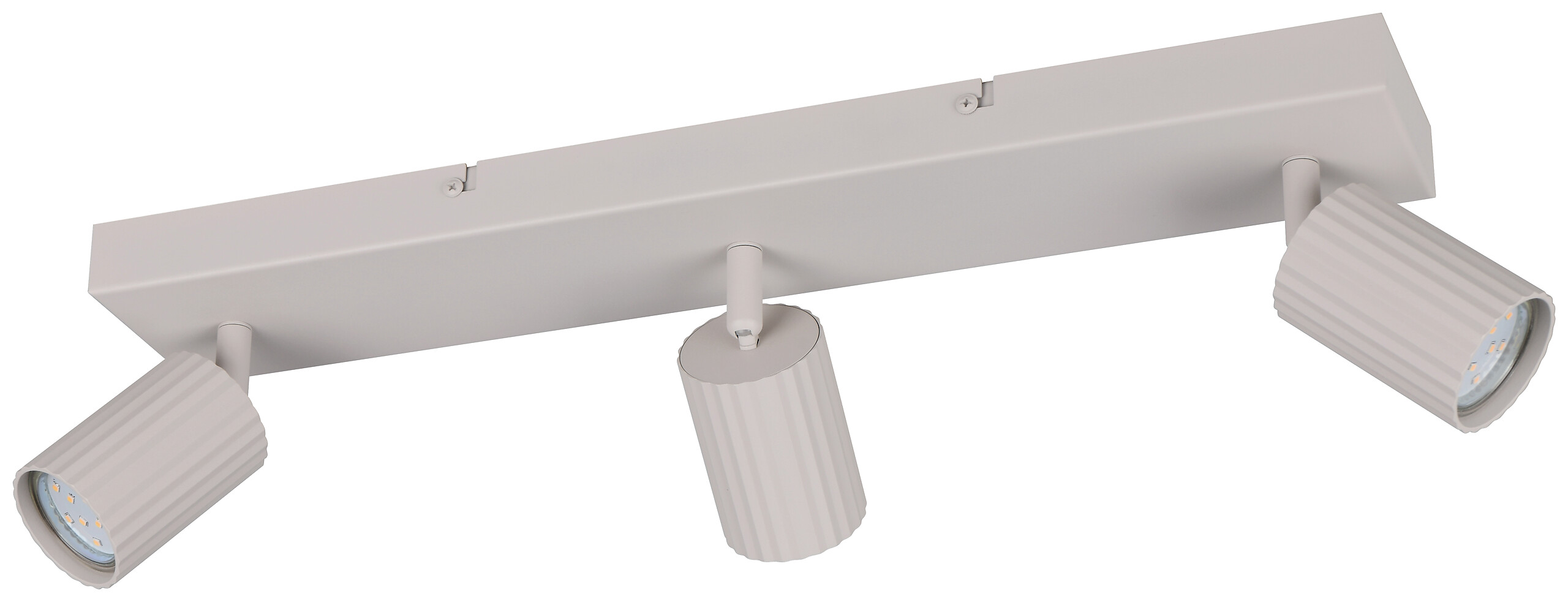 Reality Leuchten Spots Soka grau Metall B/H/L: ca. 50x14,5x9 cm GU10 3 Brennstellen