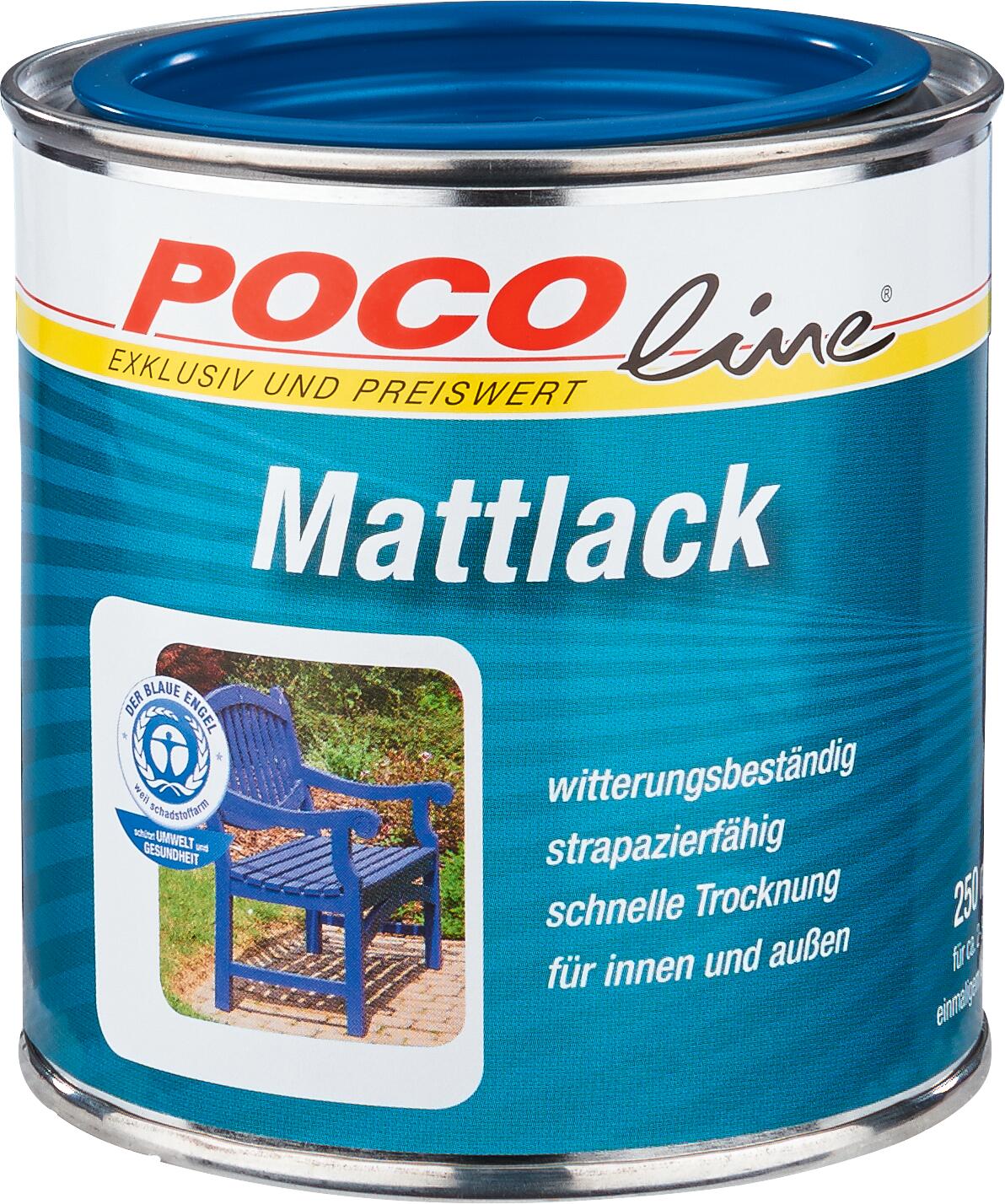 POCOline Acyl Buntlack enzianblau seidenmatt ca. 0,25 l