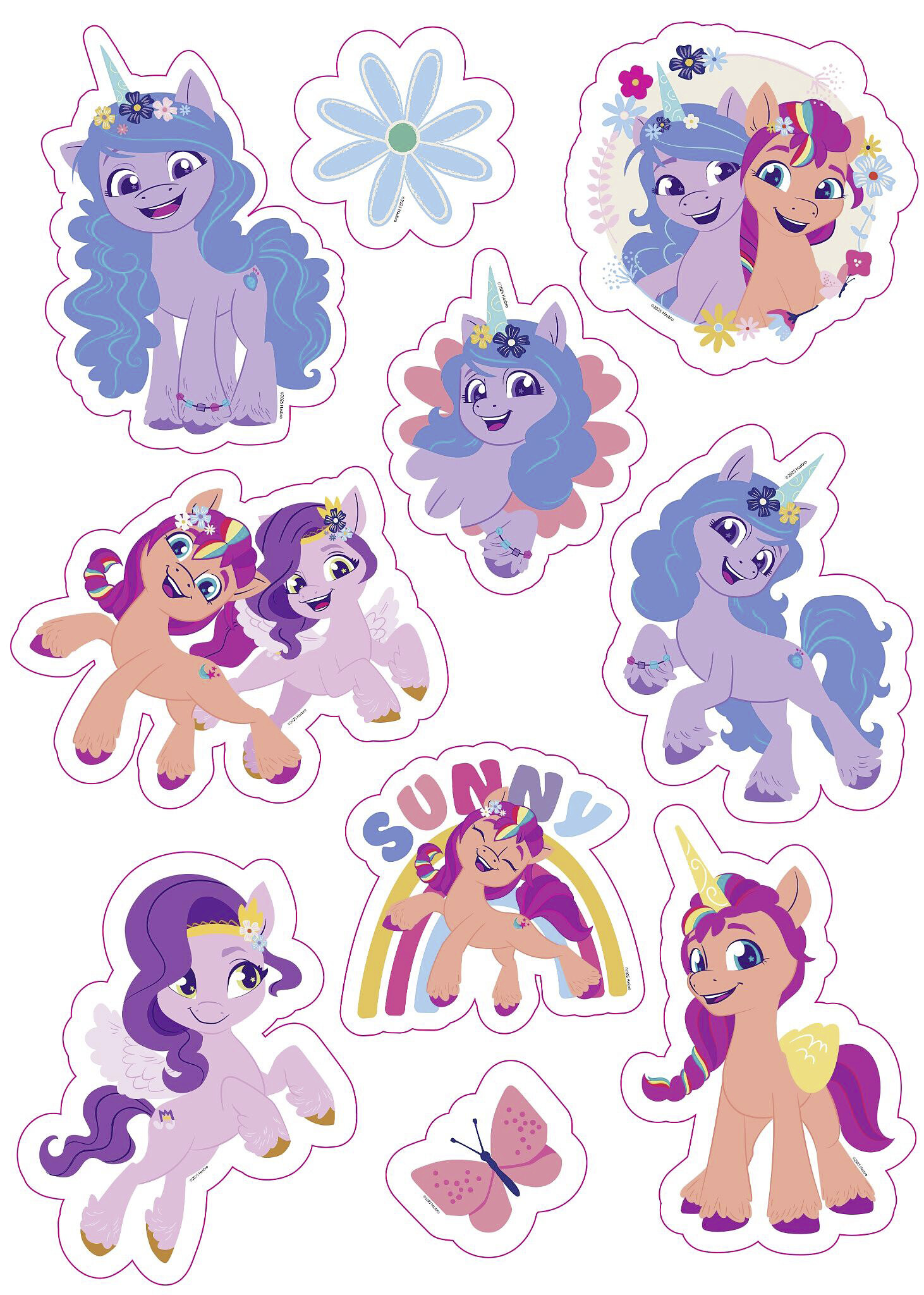Wandsticker My little pony B/L: ca. 50x70 cm