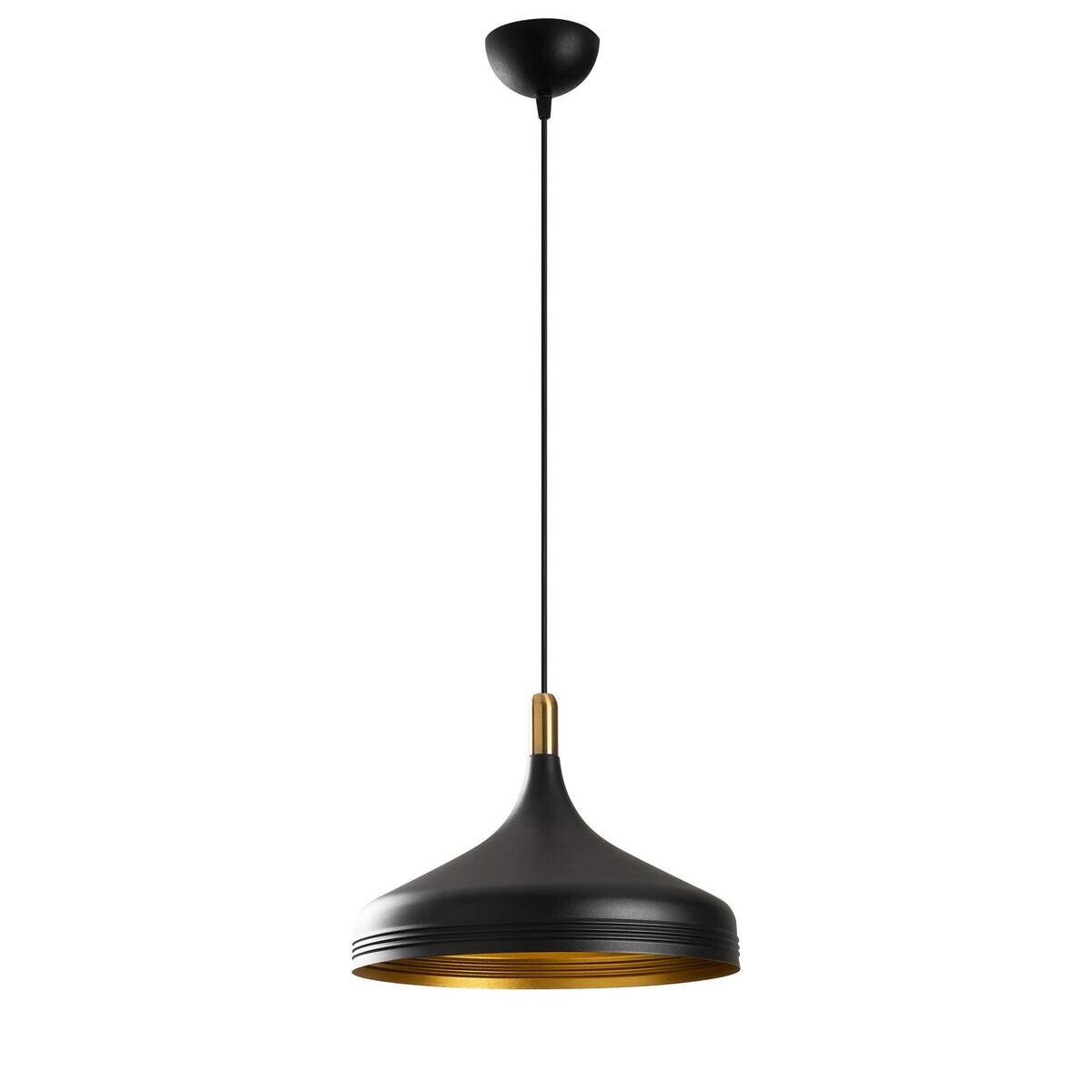 Opviq Pendelleuchte Saglam-3721 schwarz gold B/H/T/L/D: ca. 36x124x36x36x36 cm E27 1 Brennstellen