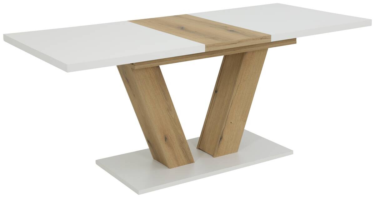 Esstisch Hamm weiß Eiche B/H/T: ca. 180x76x90 cm