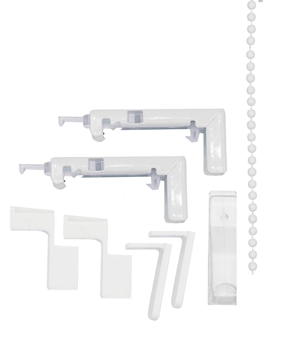 Doppelrollo mit Blende weiß B/L: ca. 45x160 cm