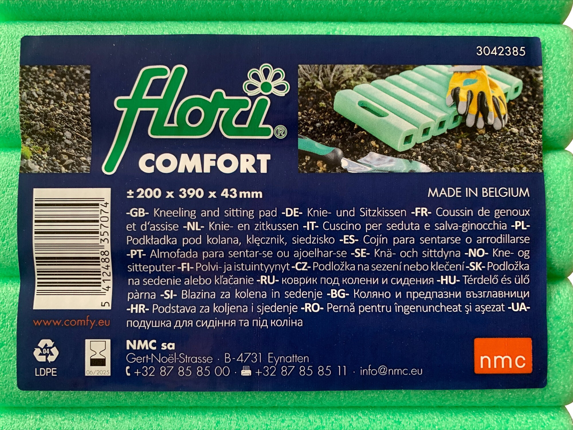 Kniekissen grün B/L: ca. 20x cm