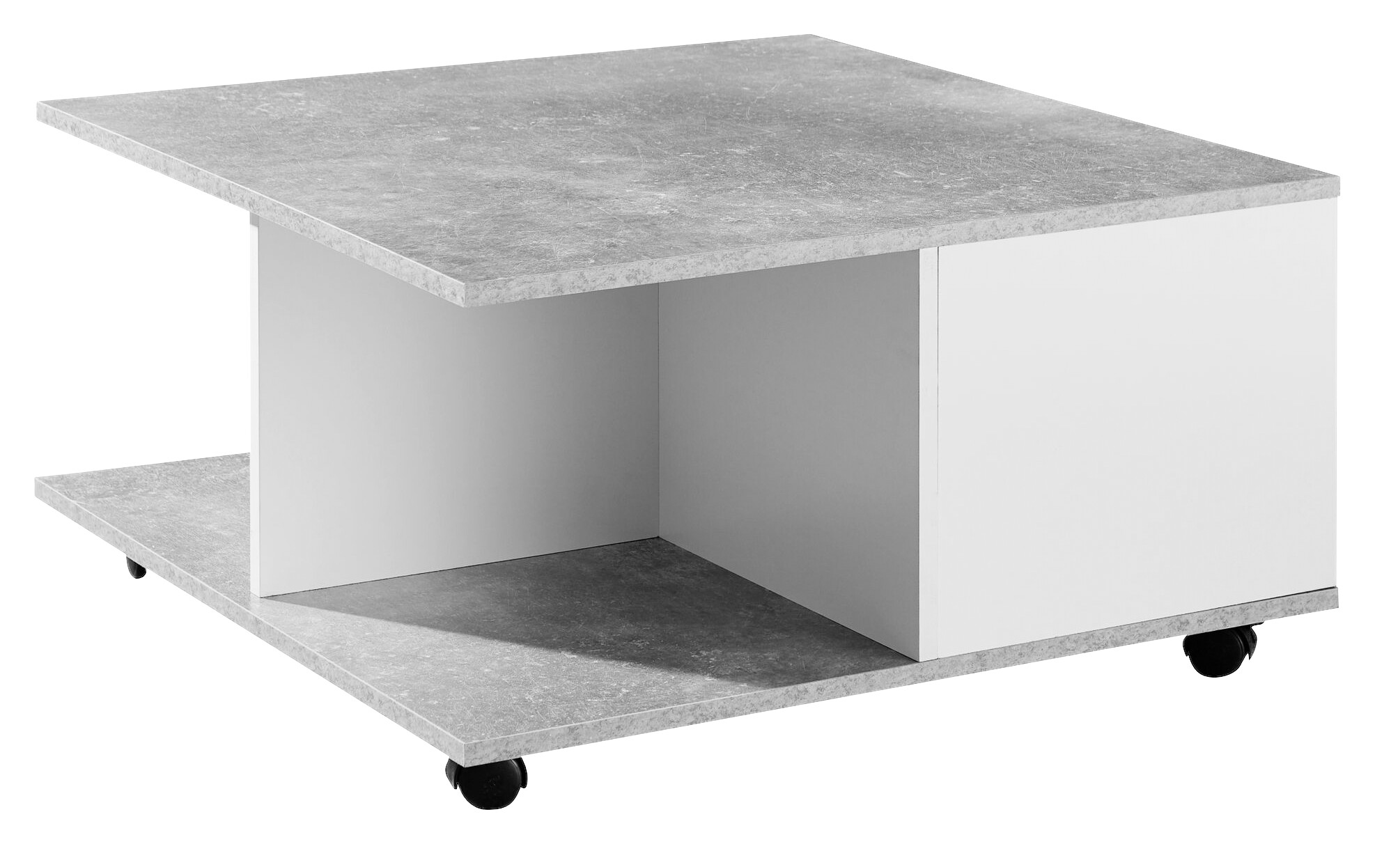 Wohnling Couchtisch weiß B/H/T: ca. 70x36x70 cm