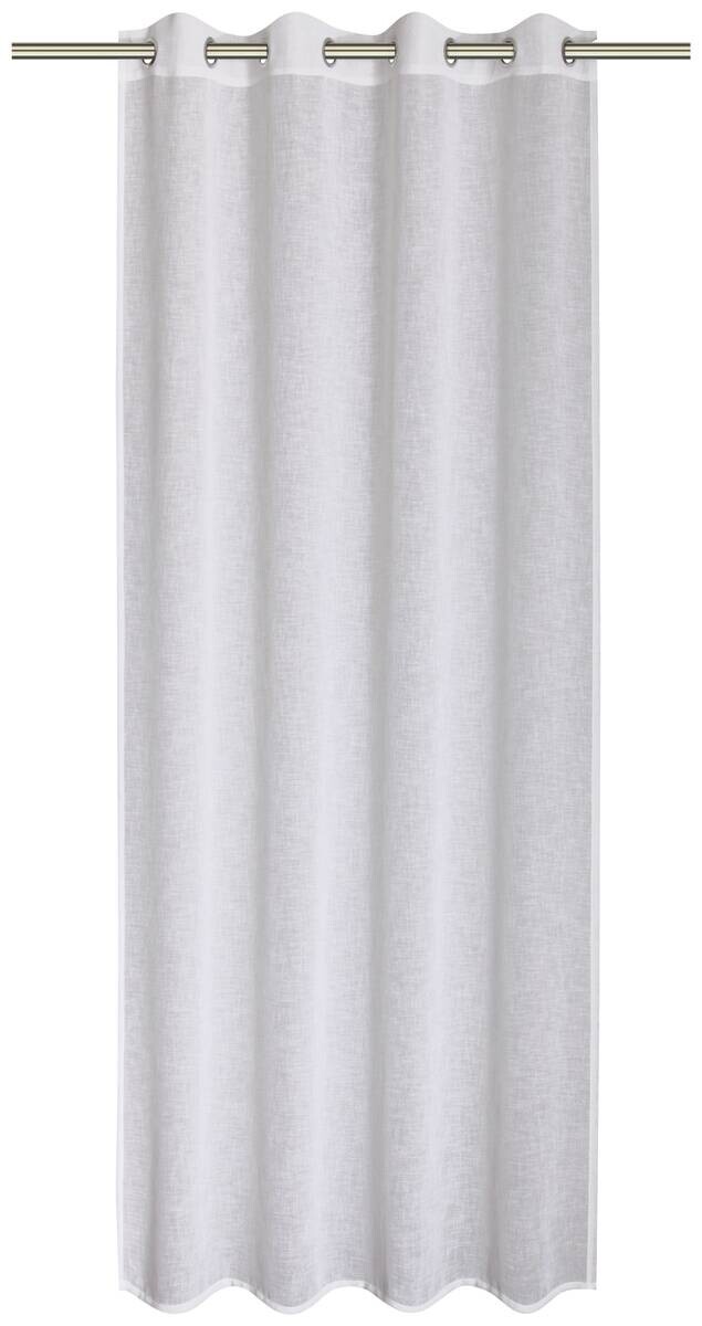 POCOline Ösenvorhang Nena weiß B/L: ca. 135x245 cm