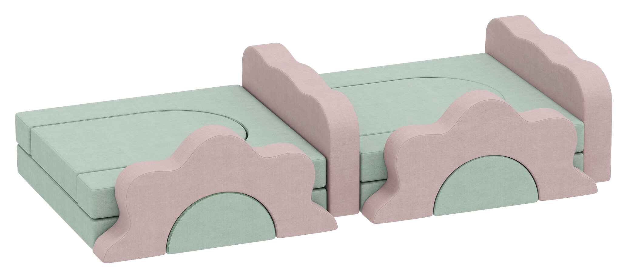 AIYAPLAY Softbausteine B/H/L: ca. 75x10x75 cm