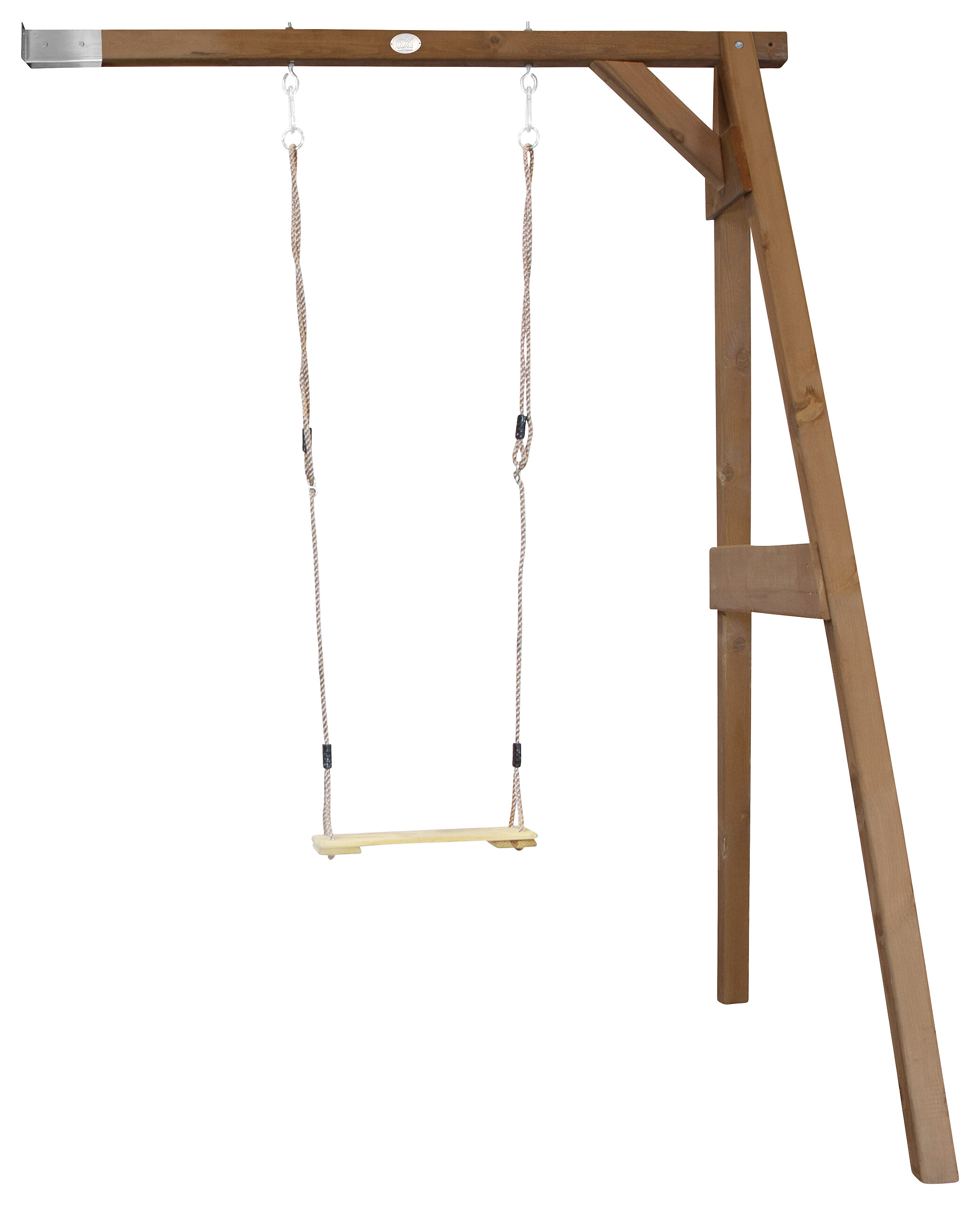 AXI Einzel-Anbauschaukel braun B/H/T: ca. 171x215x160 cm