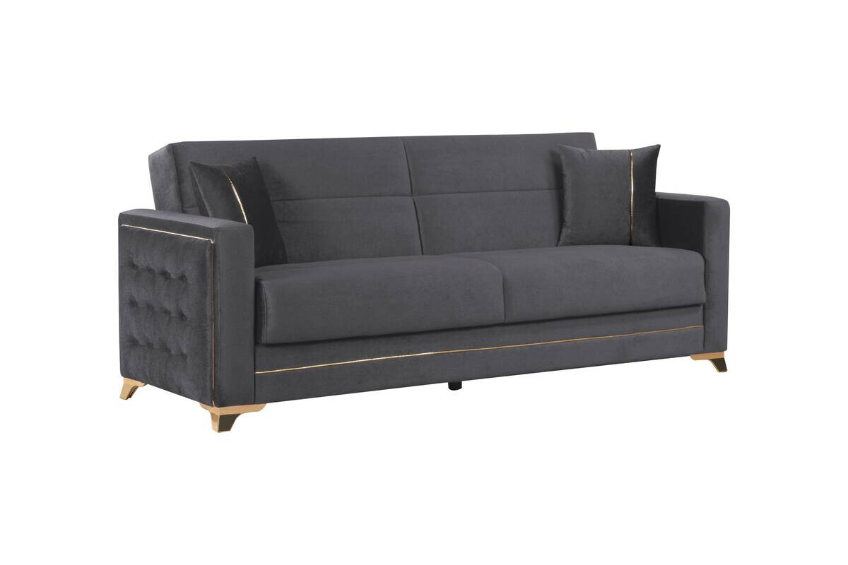 Sofa 3-2-1 Cavana grau Microfaser