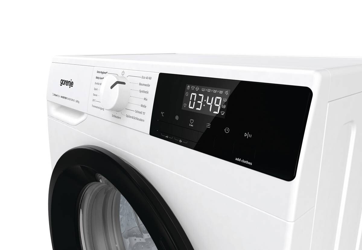 Gorenje Waschmaschine W1NHEI74SAPS/DE weiß B/H/T: ca. 60x85x47 cm ca. 7 kg