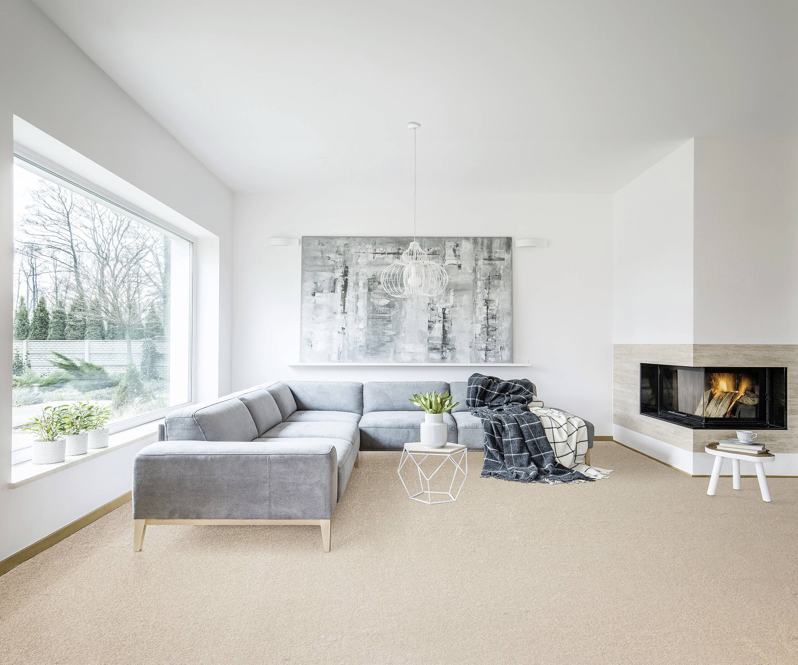 Teppichboden Olvera beige B: ca. 400 cm pro m²