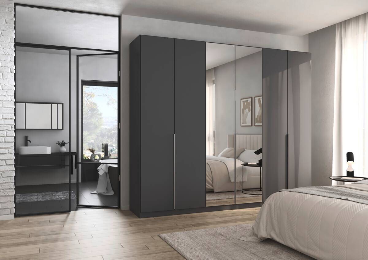 Kleiderschrank Alabama grau B/H/T: ca. 271x229x54 cm Kleiderschrank Alabama grau B/H/T: ca. 271x229x54 cm