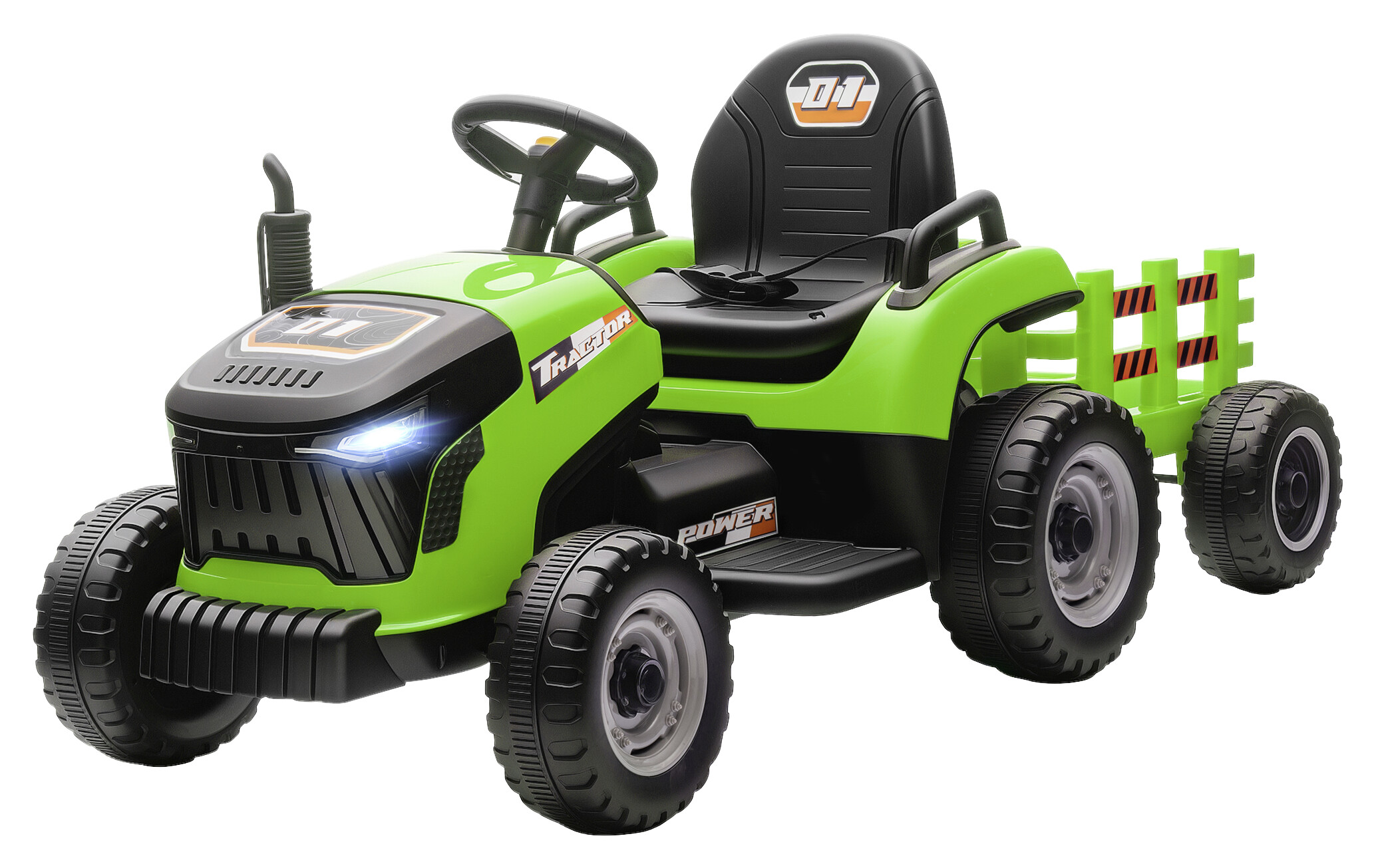 AIYAPLAY Elektrischer Traktor grün B/H/L: ca. 58x55x139 cm