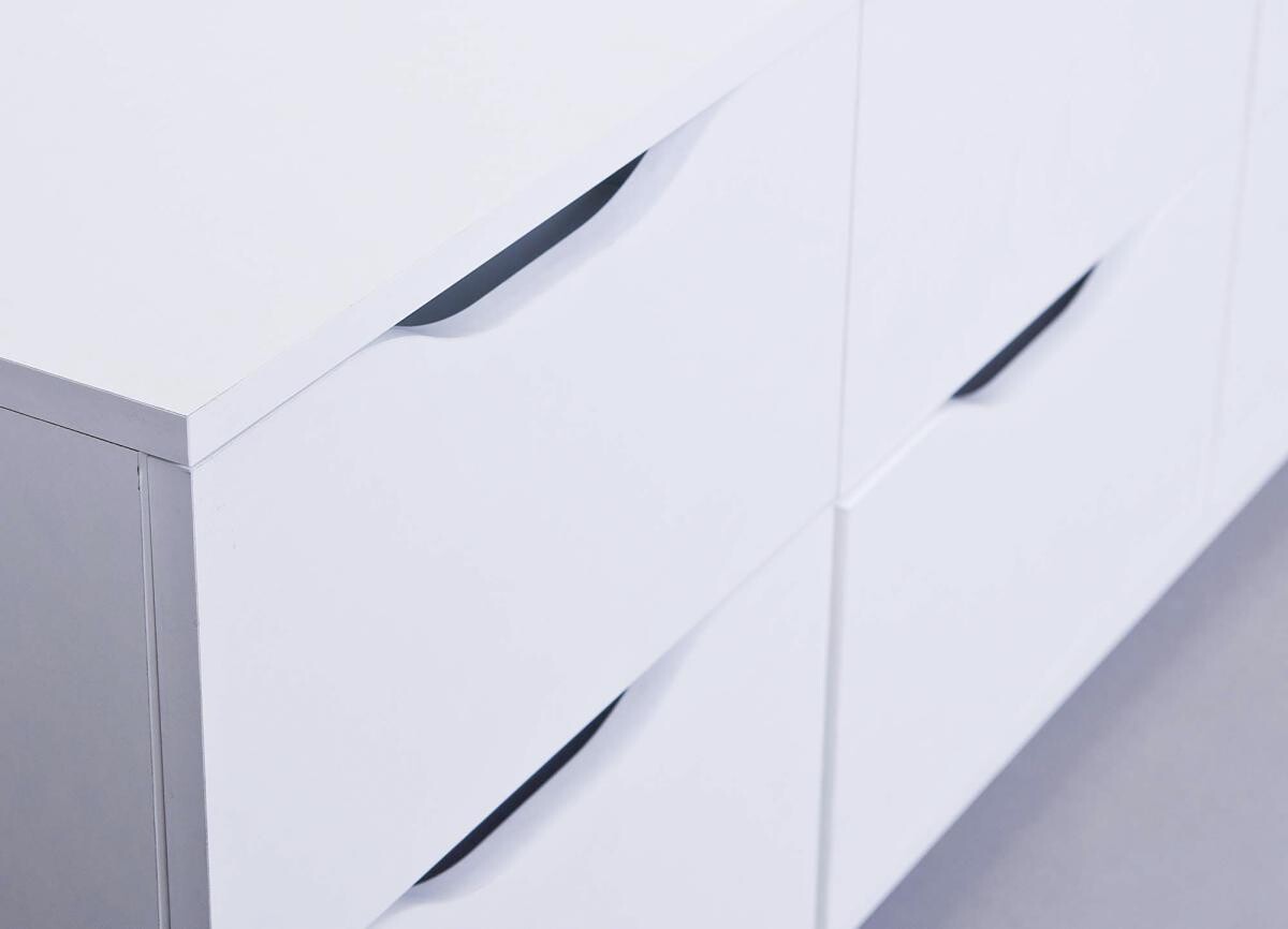 Kommode WESTPHALEN weiß B/H/T: ca. 122x50x40 cm