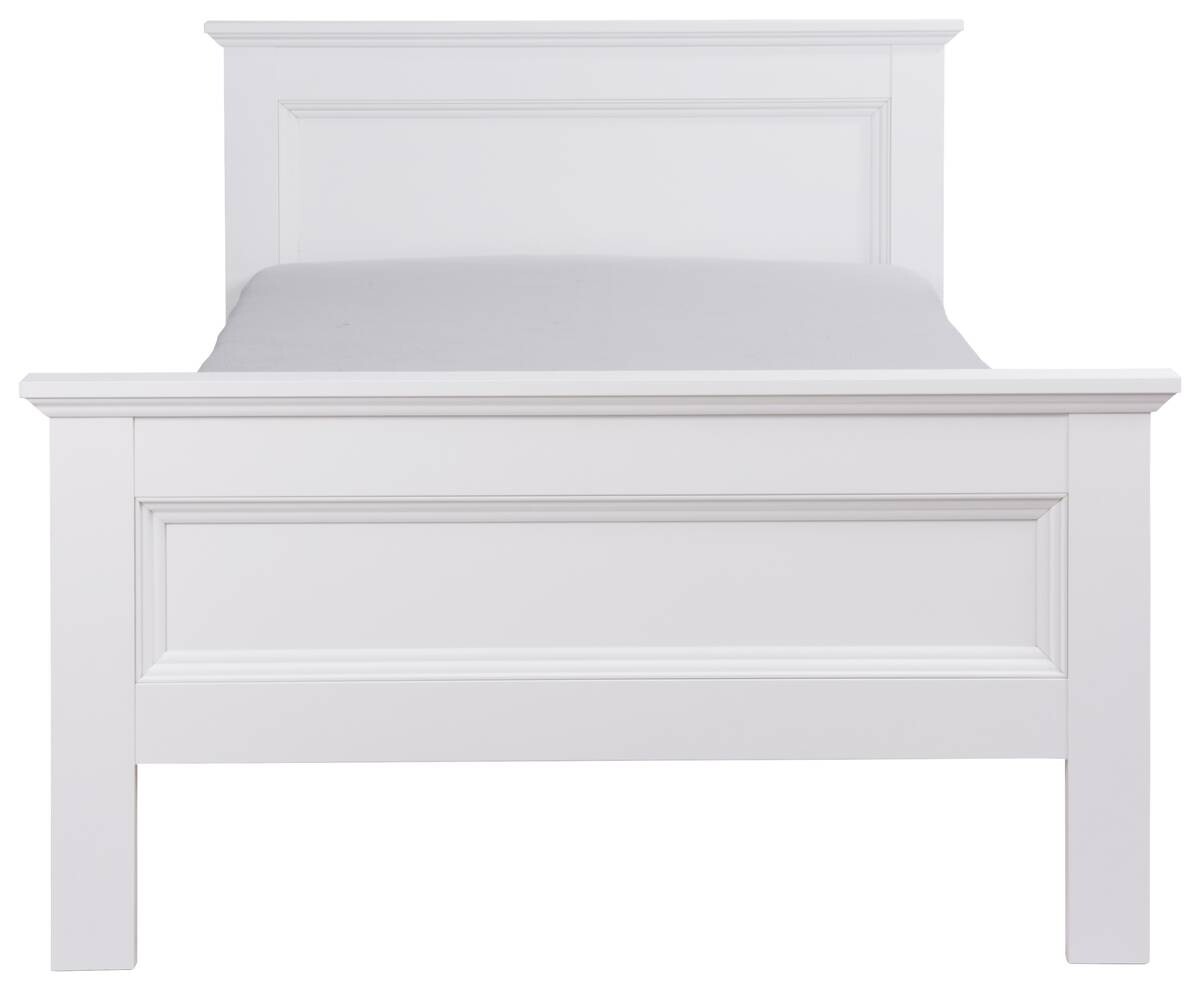 Bett Landwood weiß B/H/T: ca. 97x80x209 cm Liegefläche B/L: ca. 900x200 cm