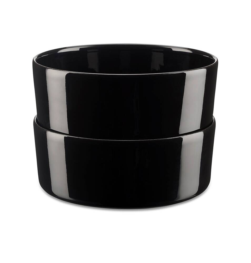 Berndorf Schüsselset schwarz Porzellan B/H/L: ca. 15x6,2x15 cm