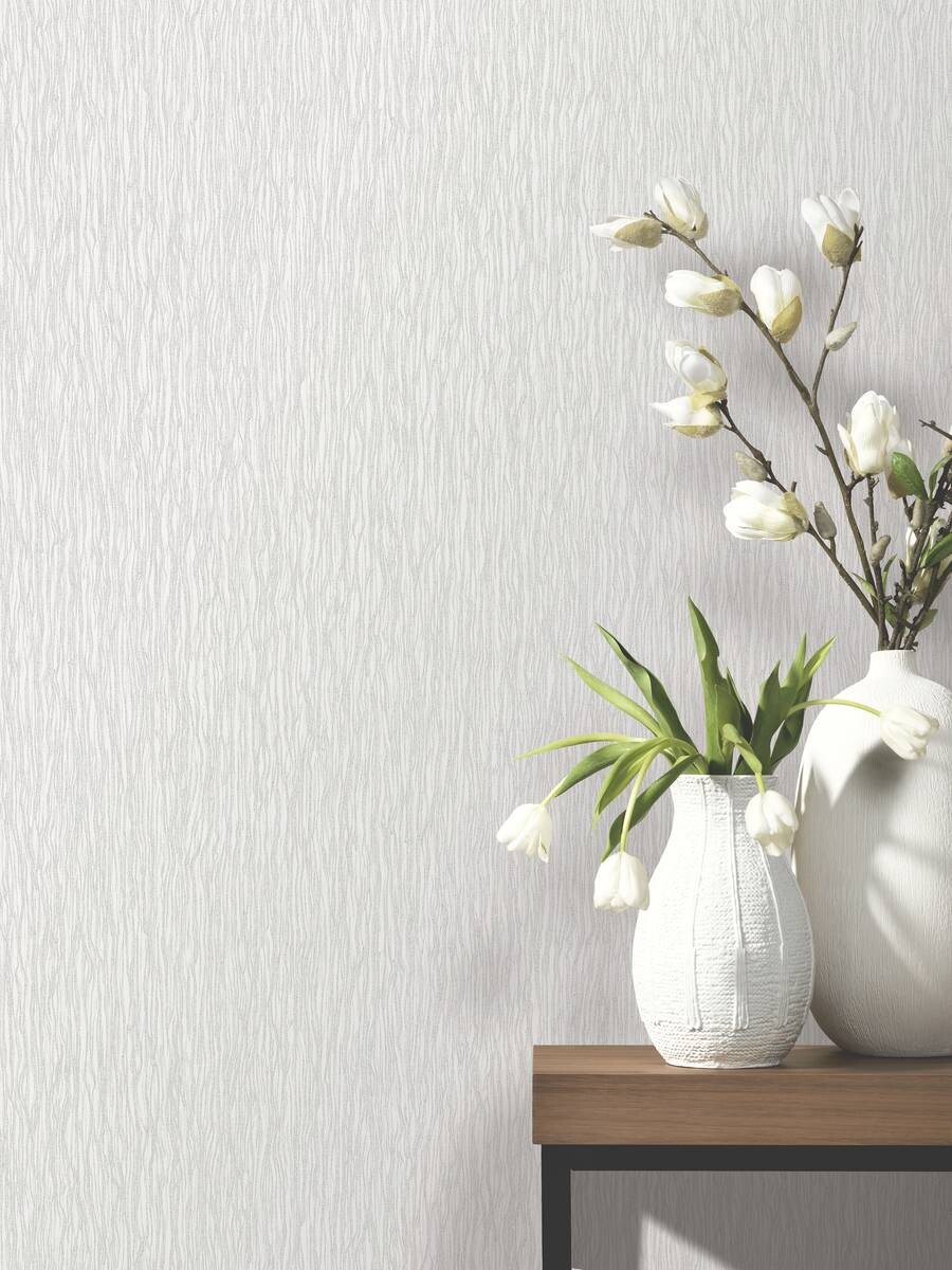 Vliestapete Struktur weiß B/L: ca. 53x1005 cm