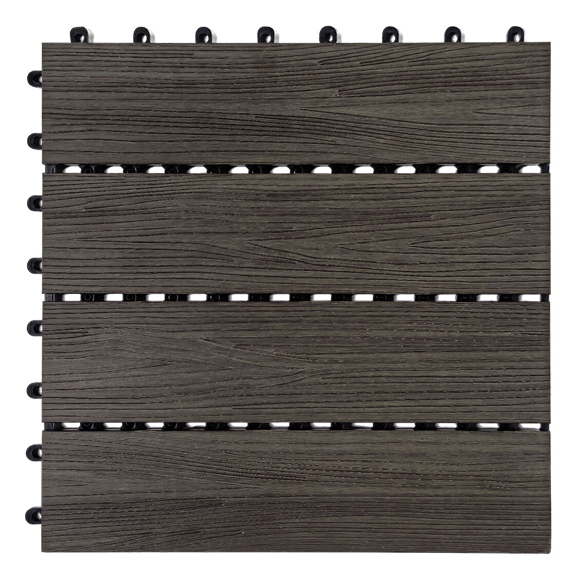 POCOline Terrassenfliese WPC, 6 Stück im Paket braun B/L: ca. 30x30 cm