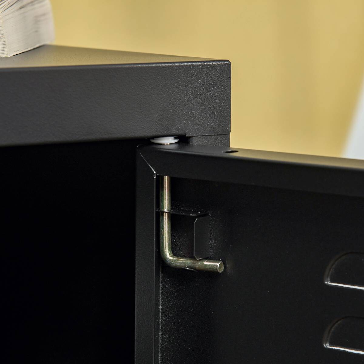 Nachtkonsole 831-429BK schwarz B/H/T: ca. 40x50x40 cm