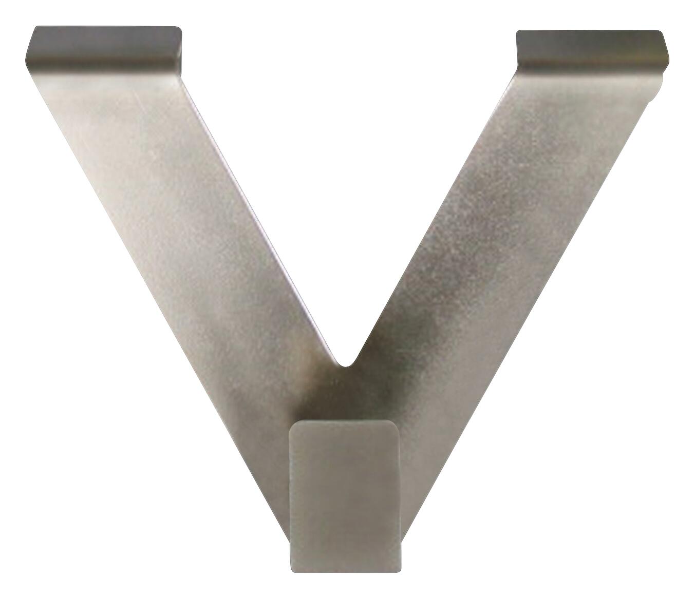 POCOline V-Haken silber 2 Packstücke