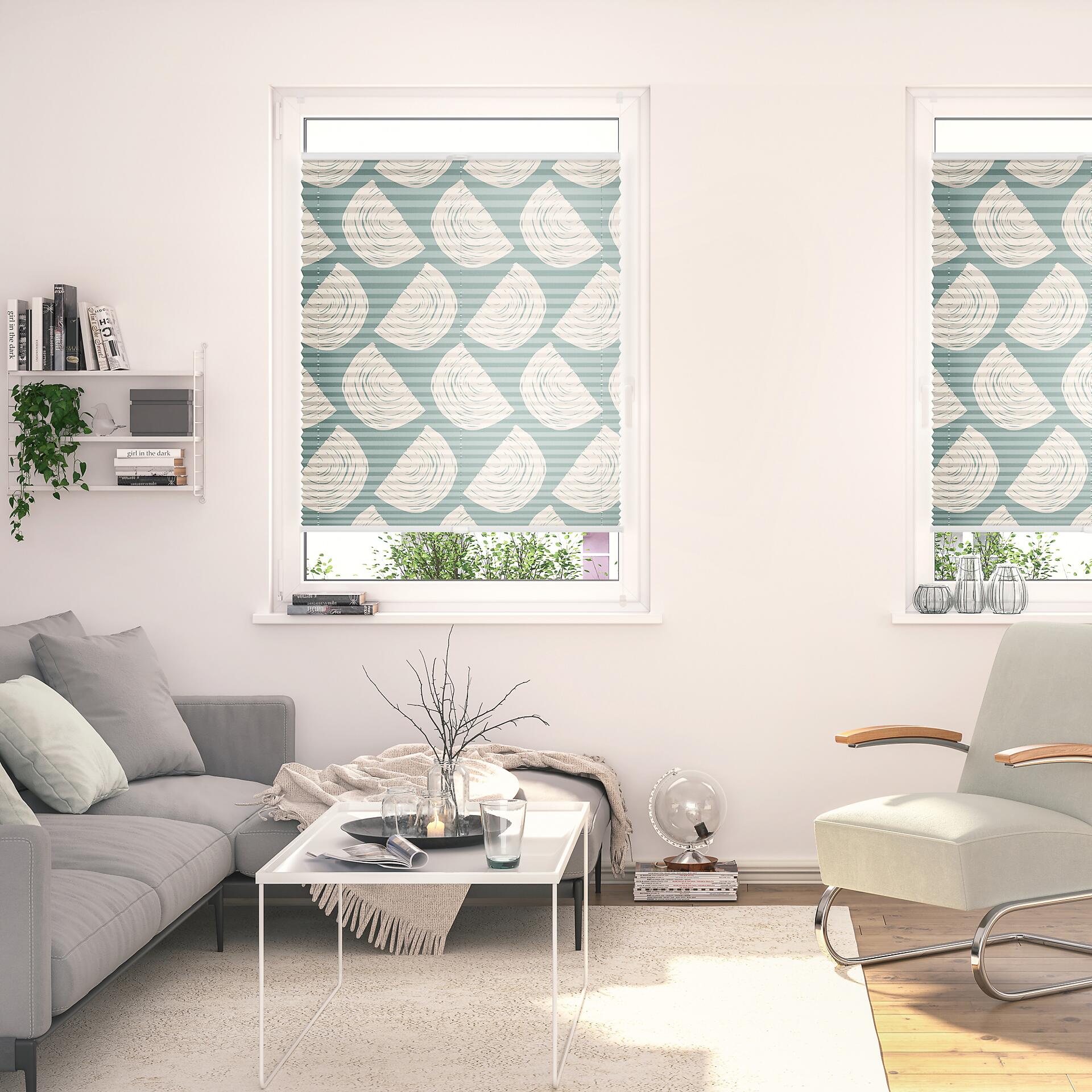 LICHTBLICK Spannplissee Moving Rainbow grün B/L: ca. 80x130 cm