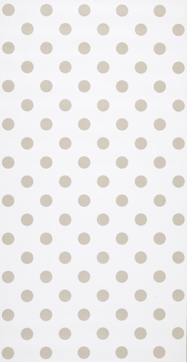 Vliestapete Punkte weiß beige B/L: ca. 53x1005 cm