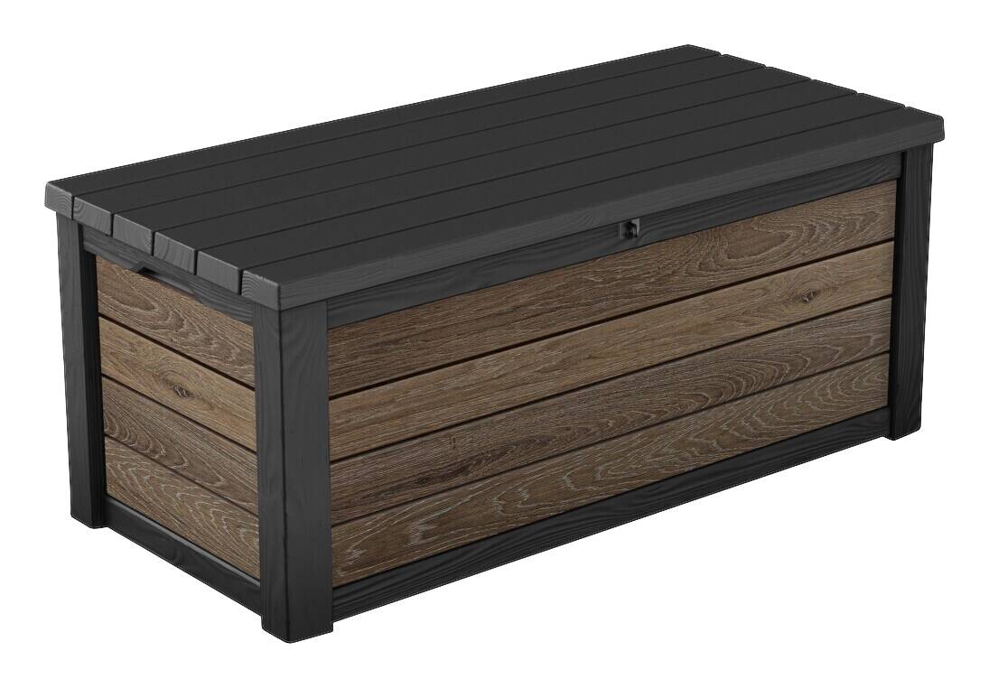 Keter Kissenbox Holzoptik Kunststoff B/H/L: ca. 72,4x64,4x155 cm