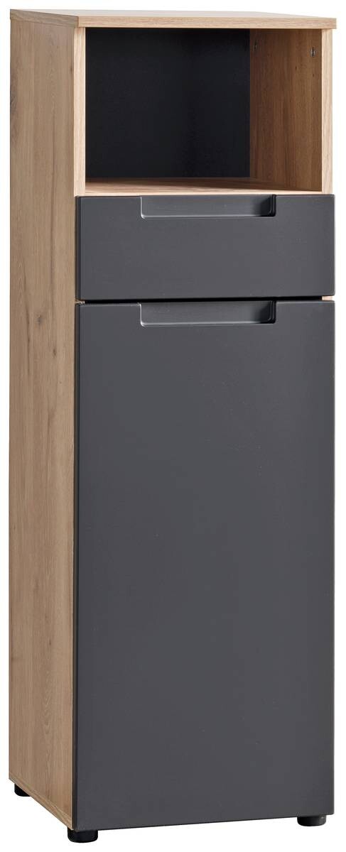 Badkommode Mailand Eiche Viking Nachbildung anthrazit B/H/T: ca. 35x111x35 cm Badkommode Mailand Eiche Viking Nachbildung anthrazit B/H/T: ca. 35x111x35 cm