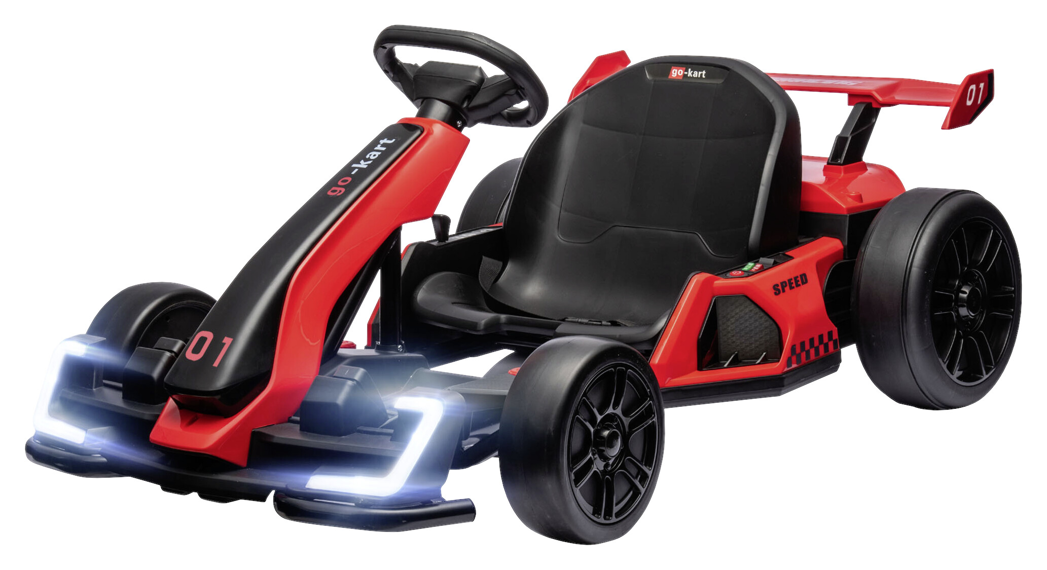 HOMCOM Kinder Elektro Gokart rot B/H/L: ca. 76x53,5x120 cm