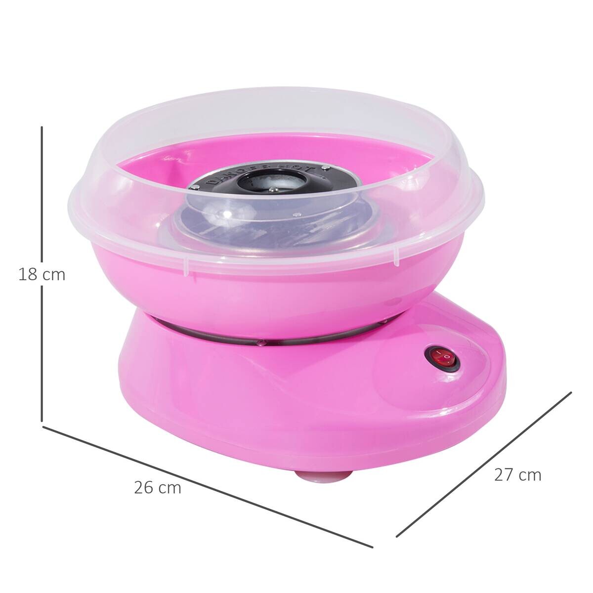 HOMCOM Küchengerät 800-016PK rosa Edelstahl Polypropylen B/H/L: ca. 26x27x18 cm