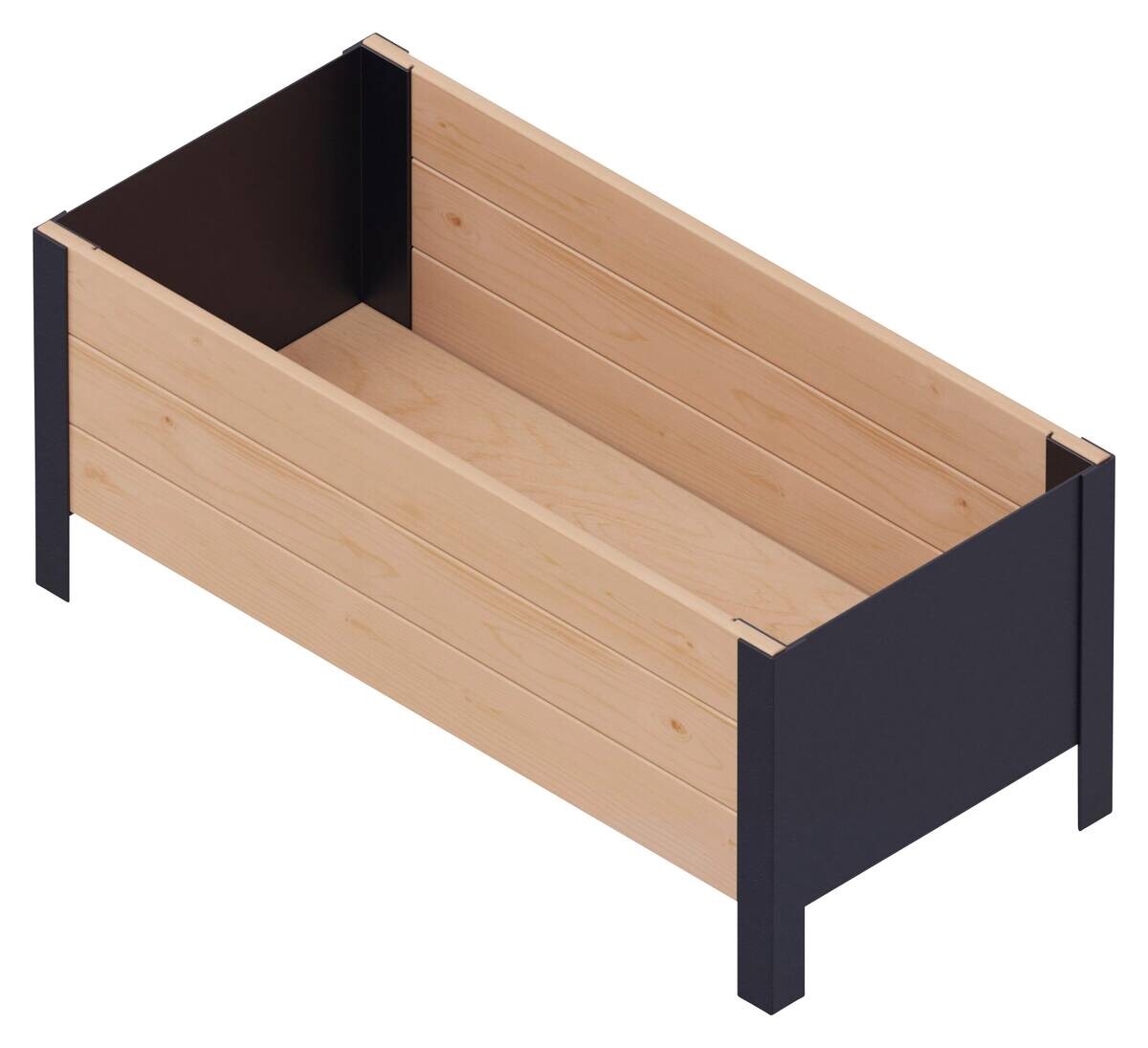 UPYARD Hochbeet MODERN braun Holz B/H/L: ca. 36x32x78 cm