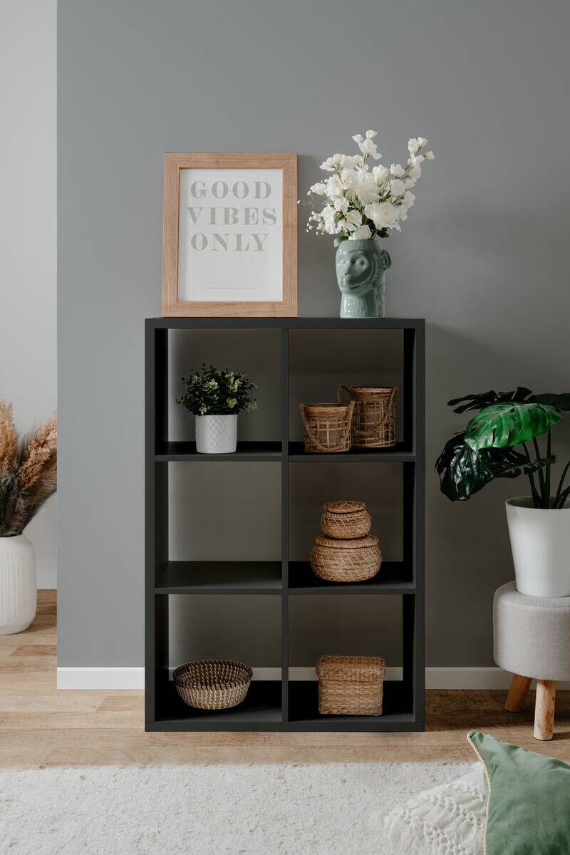 Raumteiler Max anthrazit B/H/T: ca. 73x107x33 cm