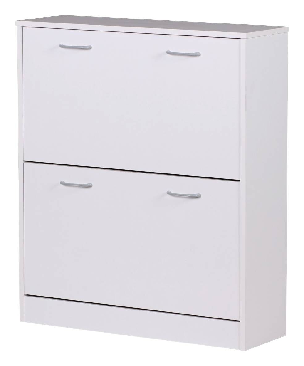 Schuhschrank weiß grau B/H/T: ca. 75x87x24 cm