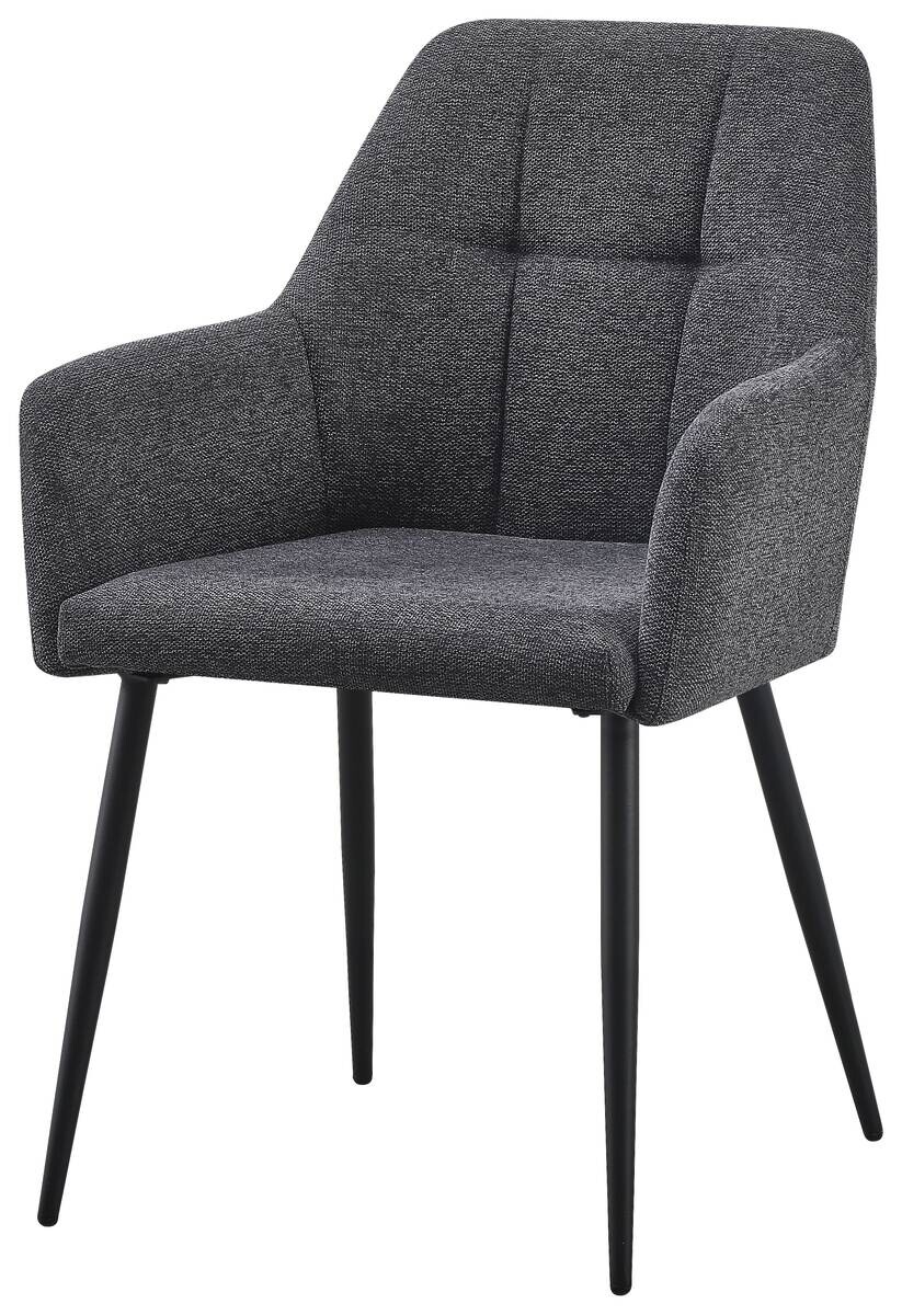 Armlehnstuhl Joe grau Webstoff B/H/T: ca. 58x85x62 cm