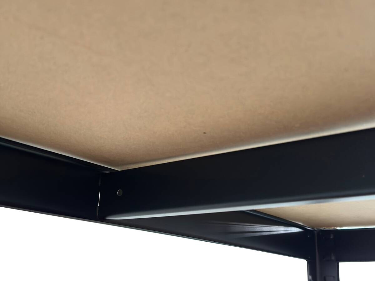 Schwerlaststeckregal schwarz B/H/T: ca. 75x150x30 cm