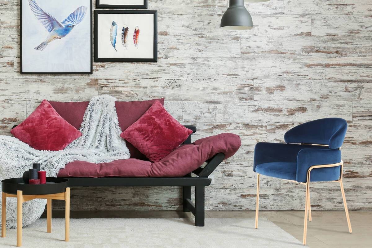 Stuhl Corey 100 blau Microfaser B/H/T: ca. 58x79x57 cm