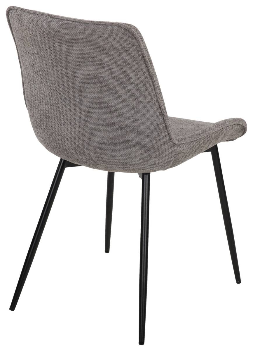 Stuhl Alisha grau Webstoff B/H/T: ca. 54x83x63 cm