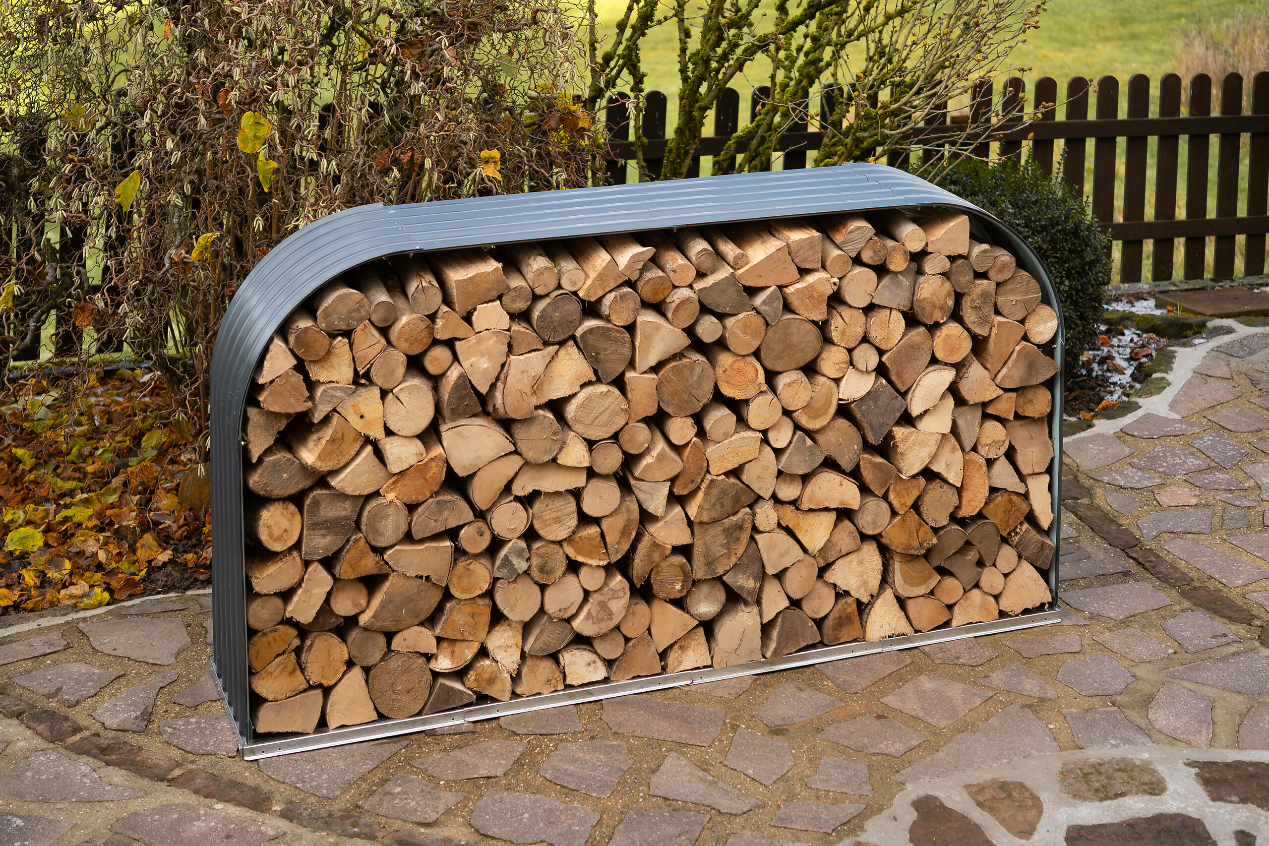 Westmann Kaminholzregal anthrazit B/H/L: ca. 46x111x212 cm